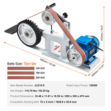 Levigatrice a Nastro 3 in 1 Levigatrice a Nastro 1828,8 X 50,8 Mm VFD 1500W