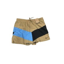 Nike Mens Sportswear Colorblock Shorts Khaki Blue Black XXL DM6829-247 NWT