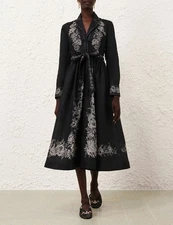 Zimmermann Shirt Midi Dress Size 0/US 4/UK 8RRP-$895 New with Tags