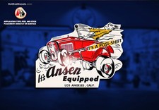 Ansen Speed Shop Water Slide Decal Rat Racing Parts Hot Rod Engine Equipment Ansen Speed Shop Water Slide Decal Rat Racing Parts Hot Rod Engine Equipment