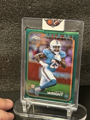 2024 Topps Chrome - Rookies Jaylen Wright #239 Teal Refractor /250 (RC)
