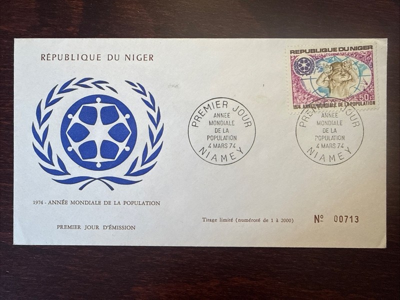 NIGER FDC COVER 1974 YEAR POPULATION HEALTH MEDICINE STAMPS
