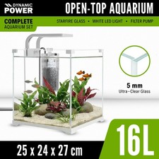 Aquarium Fish Tank Nano STARFIRE LED Light Complete Set Filter Pump 16L