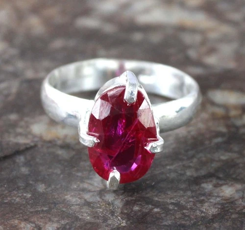 Natural Rubellite Tourmaline 5.75 Ct Oval Gems Certified Ring New Year's Offers