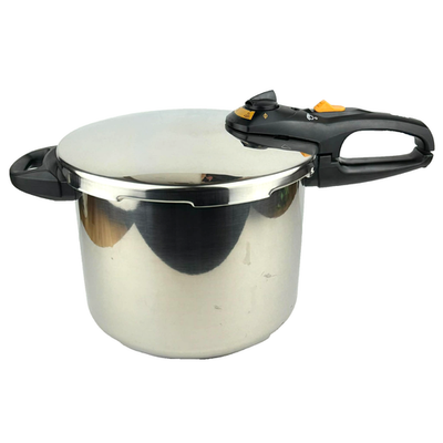 #ad Fagor Duo 8 Qt. 18 10 Stainless Steel Pressure Cooker With Steaming Basket $99.99