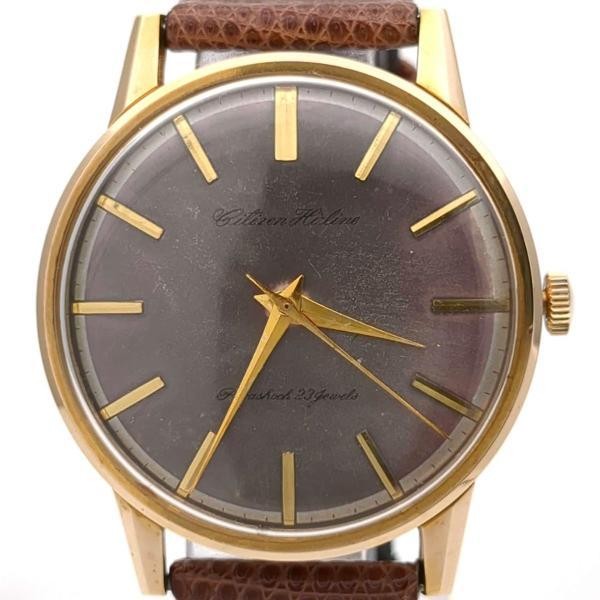 CITIZEN High Line HIOG Discoloration Case Size 35mm Used Watch #91023