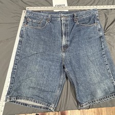 Levi s 505 Men s Denim Shorts Size 40 Medium Wash Distressed 10 Inseam