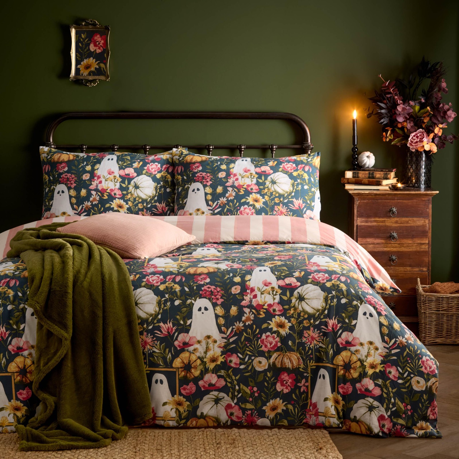 furn. Bootanical Duvet Cover Set (Multicolour - King - 230x220cm, Multicolour