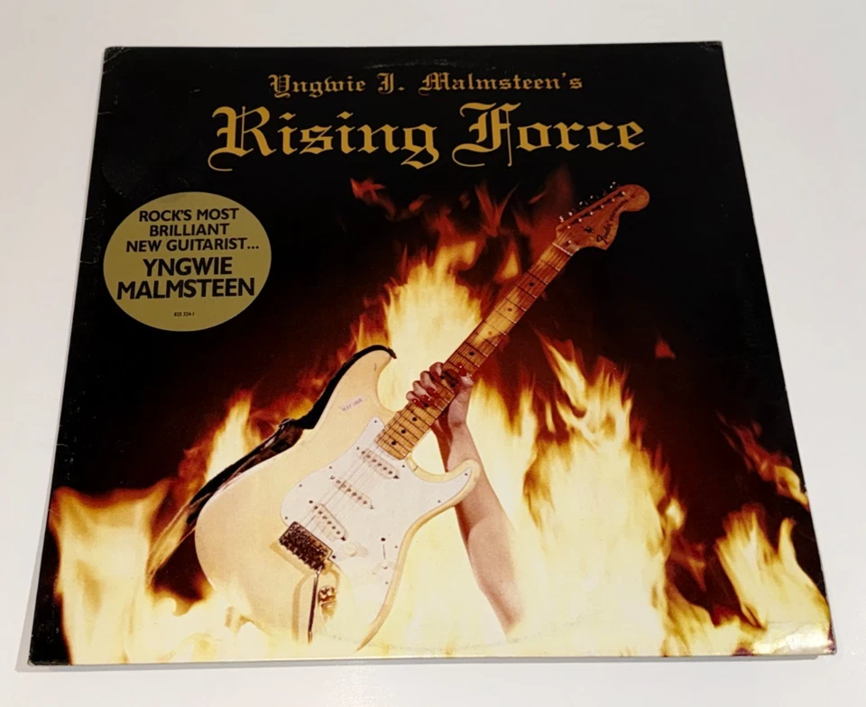 Yngwie J Malmsteen Rising Force Vinyl LP 1984 Polydor Promo Neo Classical Metal Foto 2 de 4