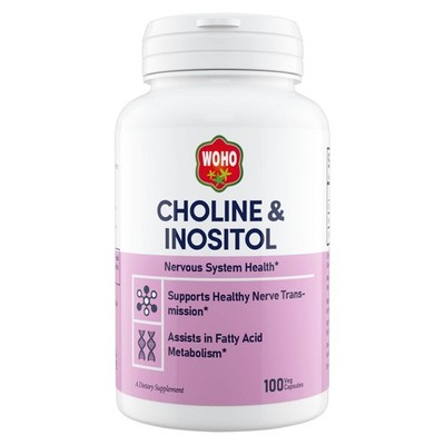 WooHoo CHOLINE & INOSITOL 100 VCAPS, Nervous System Health