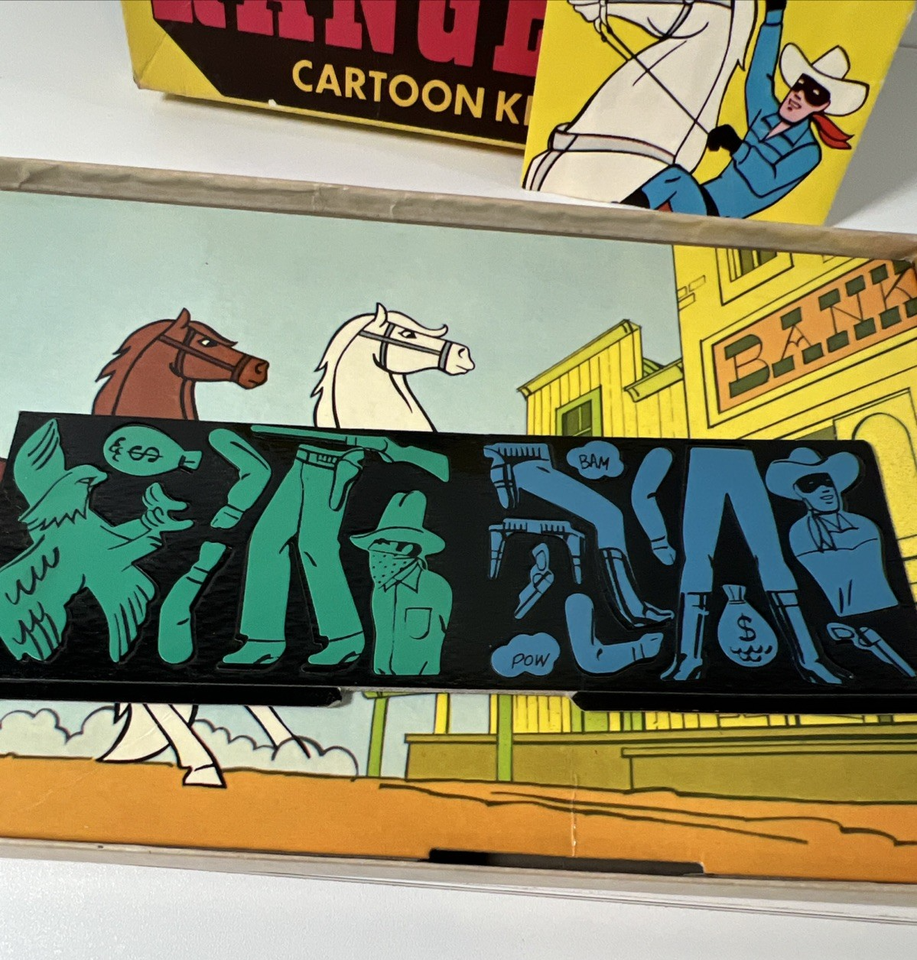 Vintage: THE LONE RANGER CARTOON KIT Colorforms (Unused Complete Kit ...
