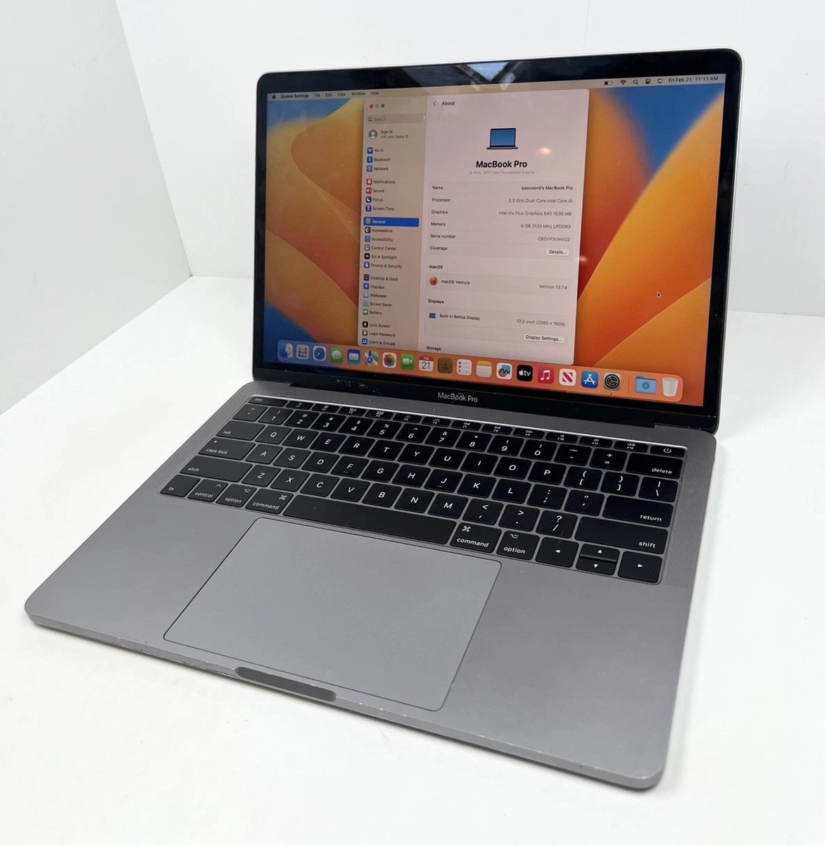 MacBook Pro 13-inch 2017 Two Thunderbolt 3 ports💻 | eBay