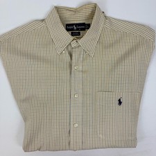 Vintage Ralph Lauren Blaire Plaid Collared Oxford Button Down Shirt Men  s Large