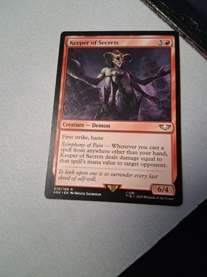 MTG Keeper of Secrets Universes Beyond: Warhammer 40000 