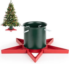 Real Christmas Tree Stand Base - Live Trees Small Christmas Tree Holder up to 6.