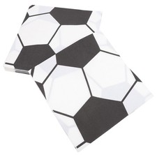 120 Pcs Football Party Napkins Reusable Paper Soccer Celebration