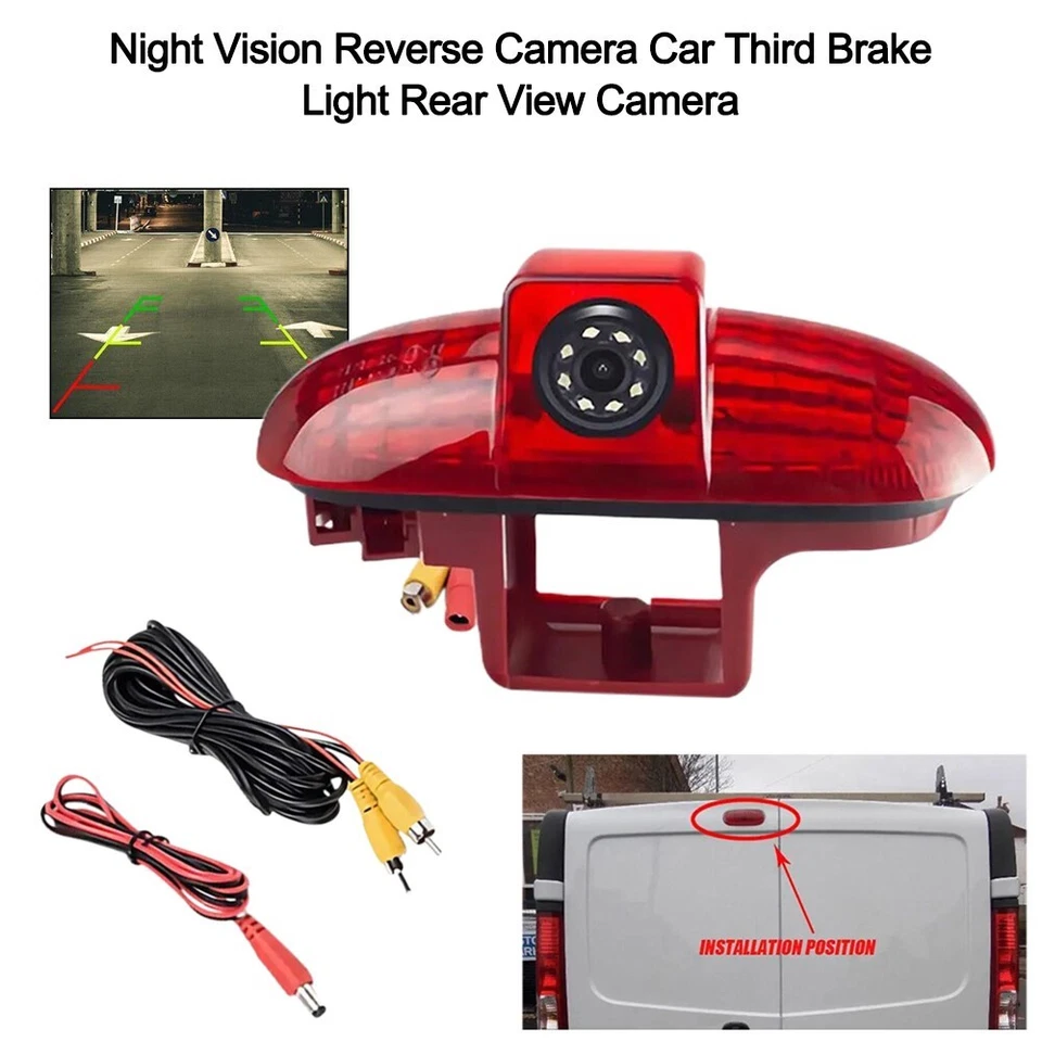 for Renault Trafic / Opel IP68/Vauxhall Vivaro Brake Light Rear View Camera - Image 2 of 4