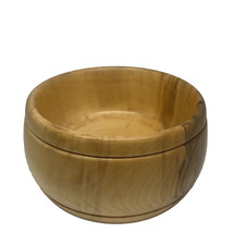 Hand Crafted Hand-Turned Wooden Bowl 5.25" Round Wood 2016 Signed M. Drumm Colo.