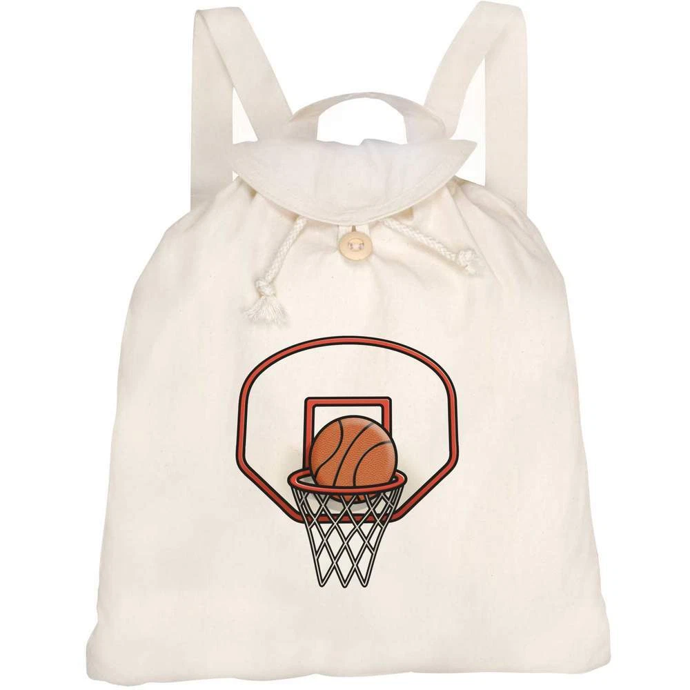 Basketball hoop backpack top