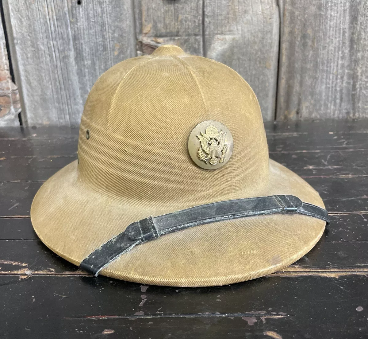 Military sales pith helmet