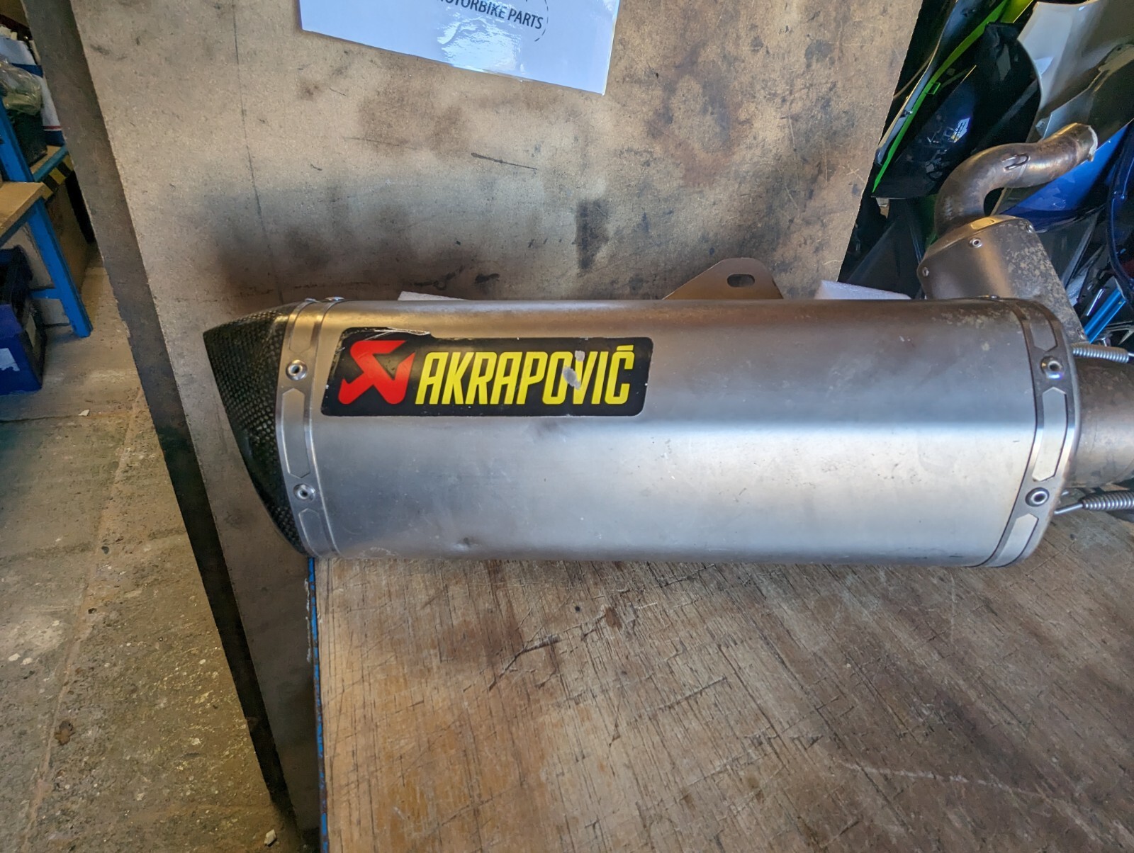 BMW G310R G310GS Akrapovic Exhaust System with Carbon Tipped Silencer