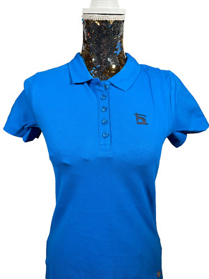 H.I.S Damen Poloshirt Blau Gr. 32 Kurzarm Royal Blue Freizeitshirt NEU Top