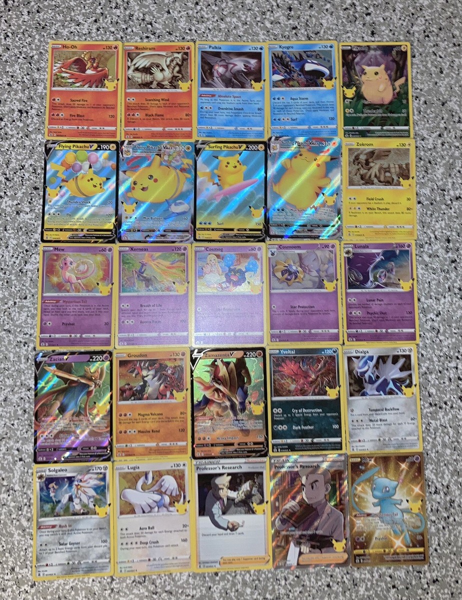 Pokemon TCG Celebrations 25th Anniversary COMPLETE Set: Cards 001