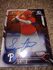 1st Bowman Chrome 2016 #CPA-JO Jhailyn Ortiz🔥 AUTO 🔥 Rookie Phillies RARE 