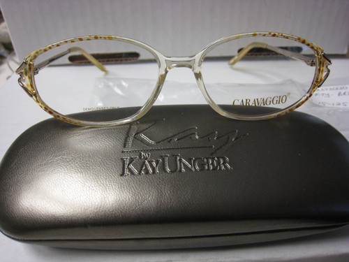 CARAVAGGIO EYEGLASS FRAMES Style HETTY Sz. 51-15-125   BROWN  W/CASE