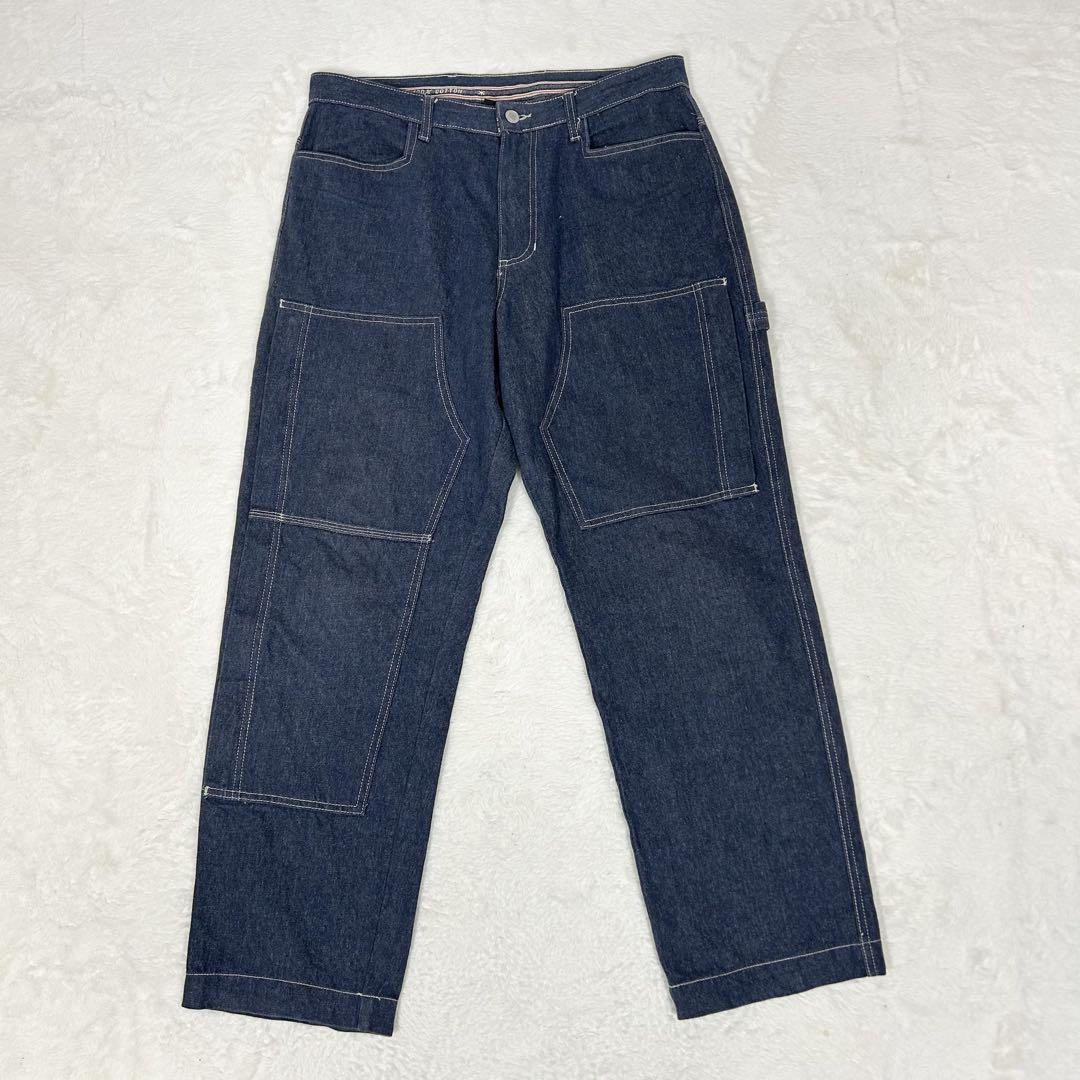 Stussy Alyx Loro Piana Double Knee Denim Pants Dark Blue XL Rare 