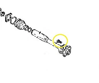 Datsun 240Z 260Z 280Z 1969-78 eje eje eje de transmisión 1/2 eje perno nuevo 1702 Foto 2 de 2