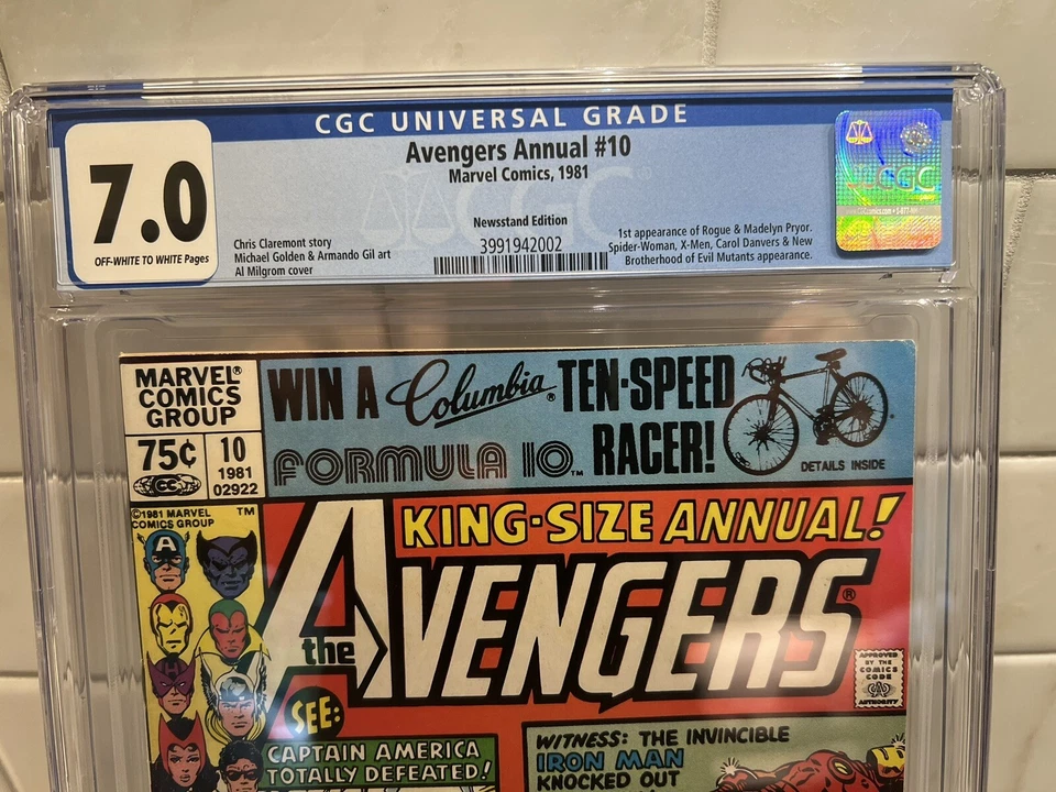 Avengers Annual 10🔥NEWSSTAND🔥CGC 7.0🔥1st app Rogue🔥1st Madelyne Pryor🔥X-Men - Image 2 of 4
