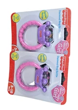 2-Pack Fisher Price Babies Multicolor  Diamond Ring Rattle