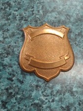1940'S VTG OBSOLETE POLICE BADGE BLANK SHIELD NOS UNUSED