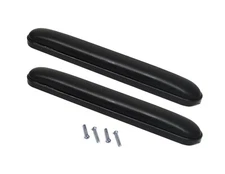 NEW Heavy Duty FULL Length (13-7/8") Wheelchair Arm Pads, BLACK (Pair) Universal