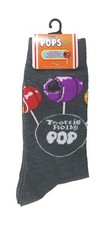 TOOTSIE POP Socks sz M/L Medium/Large 6-12 Grey