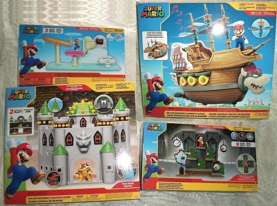 【遊遊】マリオ セット Amazon.com: Nintendo Super Mario Deluxe Playset - Bowser