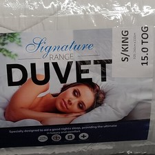100% Pure Cotton DUVET Premium Quilt Feels Like Down 15.0 Tog SUPERKING