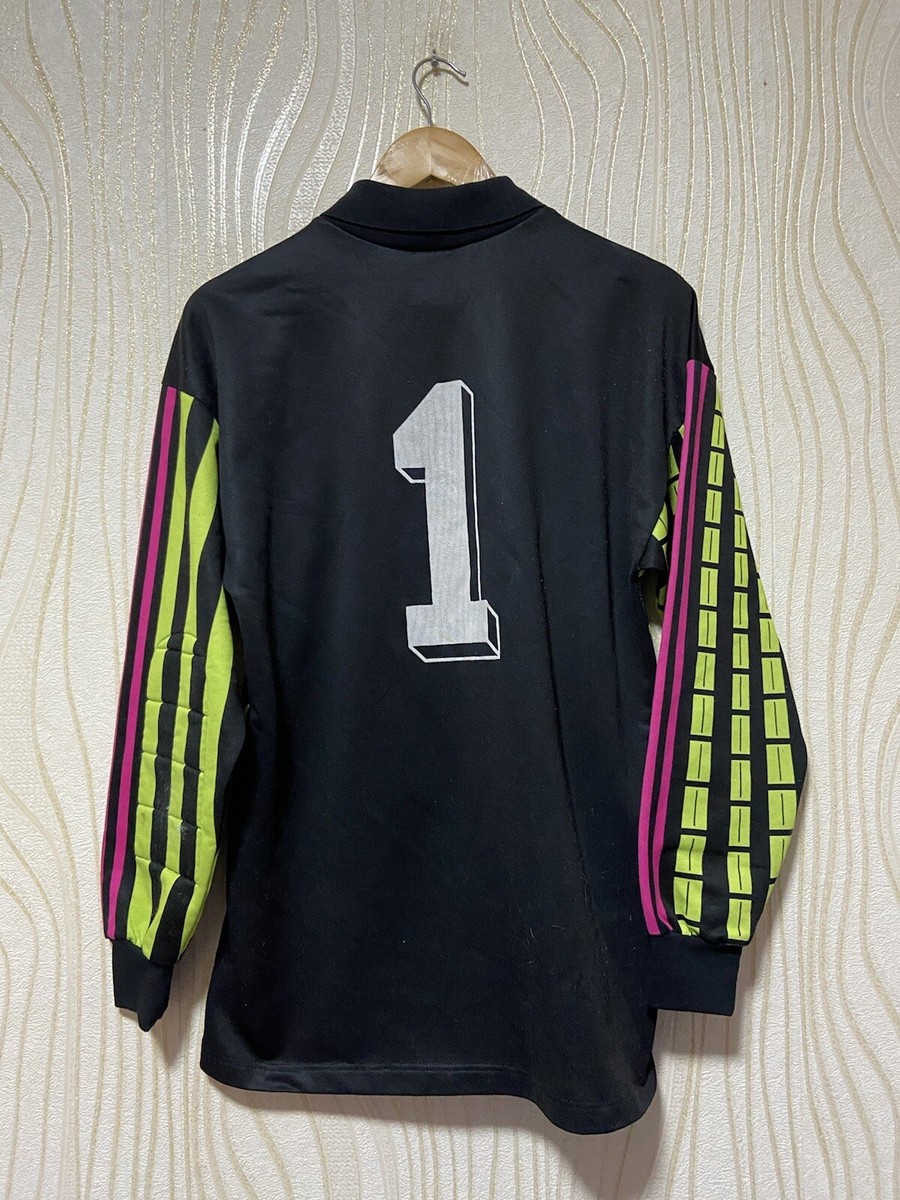 ADIDAS 90s GOALKEEPER FOOTBALL SHIRT SOCCER JERSEY ADIDAS sz M MEN