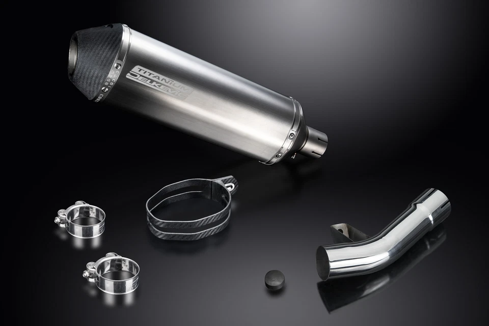 Silenciador de escape de titanio X-Oval 13,5" Slip On Suzuki GSF1250 Bandit 2007-2016 Ki Foto 3 de 4