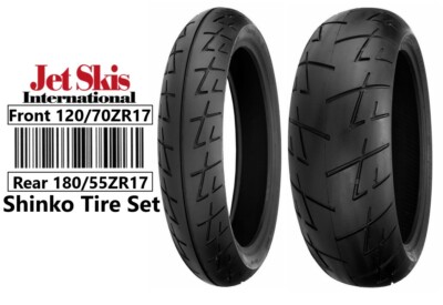 New Shinko 120/70ZR17 & 180/55ZR17 009 Raven Radial Sport Bike Tire Set