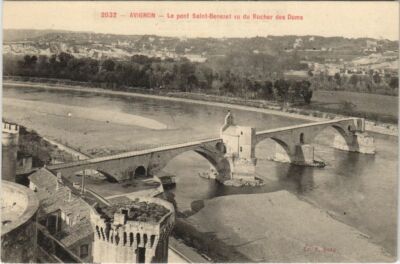 CPA AVIGNON Le Pont Saint-Benezet vom Rocher des Doms (1111331)