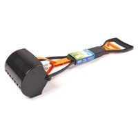 Duvo+ Kotschaufel Schwarz/Orange 60 Cm - Hygienisch, RüCkenfreundlich FüR Hunde