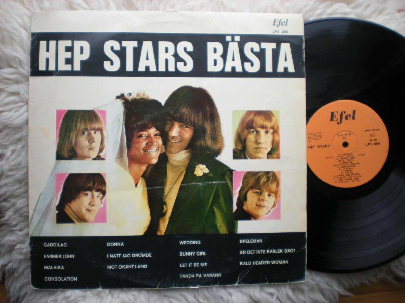  Hep Stars Basta Best Of lp Efel LPE 005 Sweden Swedish Psych Rock Abba