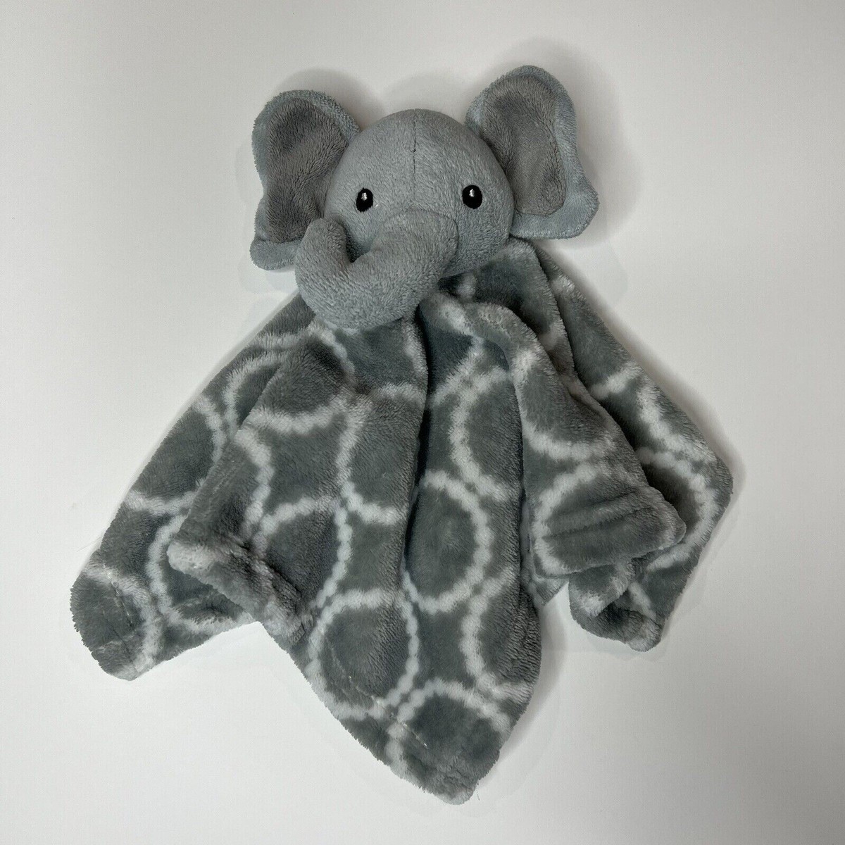 Hudson Baby Elephant Lovey Soft Plush Small Blanket Security