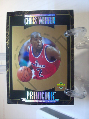 1995-96 Upper Deck Predictors Player of the Month #R9 Chris Webber   95-186