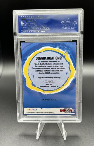 2006 Wheels High Gear Auto Boris Said Auto Autograph PSA 9 RARE - Picture 2 of 3