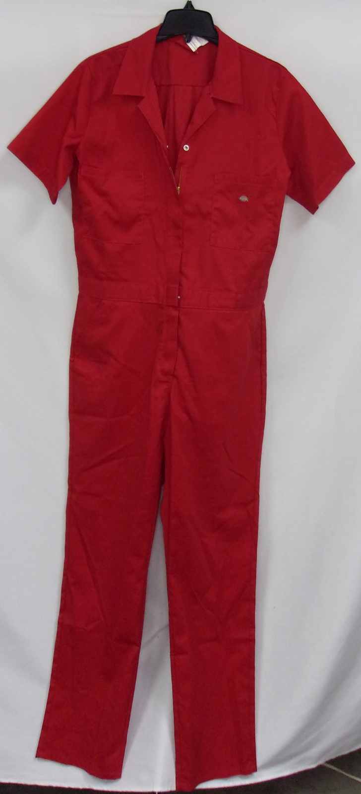 DICKIES WOMENS TEMP IQ SHORT SLEEVE FLEX COVERALL, ENGLISH RED, L