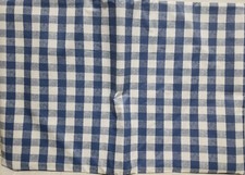 Vinyl Flannel Back Tablecloth,52"x70"Oblong, BLUE  WHITE CHECKERED DESIGN 3,HP