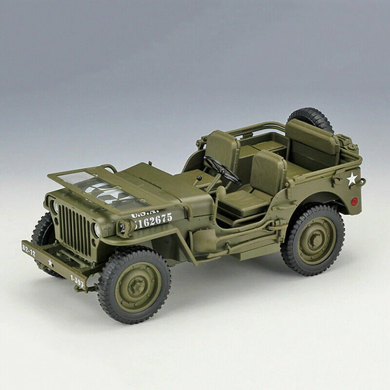 JEEP WILLYS MB 1941 VERDE WELLY 18055C 1/18 ESERCITO USA WWII METALLO MILITARE - Immagine 3 di 4